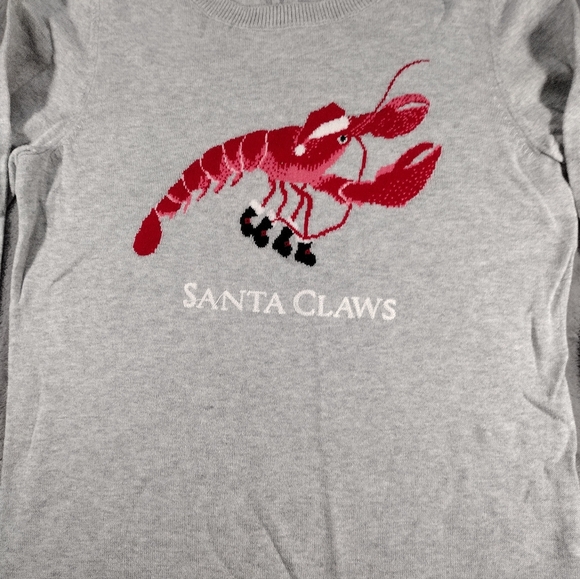 Rare Talbots Santa Claws Lobster sweater Size S - Picture 2 of 9